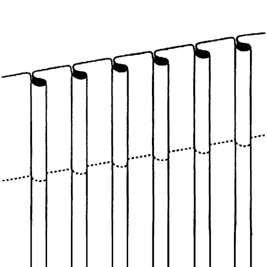 GARDINBÅND BLYANT M/3 LOMMER SIDNEY 76MM